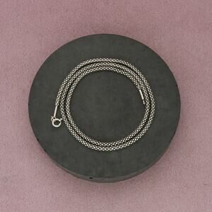 sterling silver 3mm popcorn chain necklace size 18in